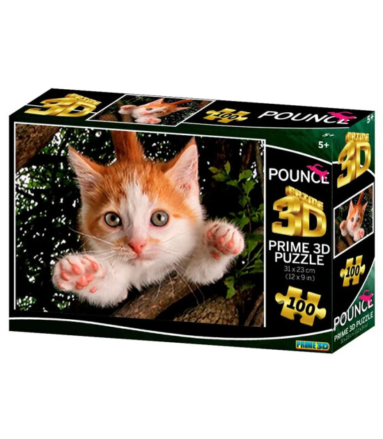 Prime 3D Puzzle 100 Par&ccedil;a // Kedi Pen&ccedil;esii