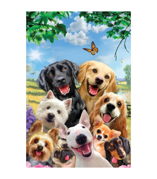 Prime 3D Selfie İkili Puzzle // Kediler K&ouml;pekler (200 Par&ccedil;a)