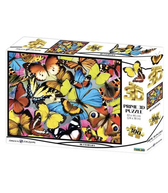 Prime 3D Selfie Puzzle // Kelebekler (300 Parça)