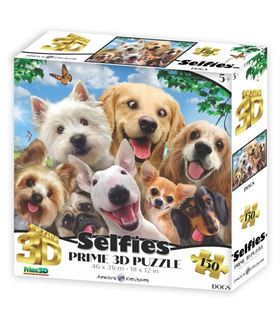 Prime 3D Selfie Puzzle // K&ouml;pek (150 Par&ccedil;a)