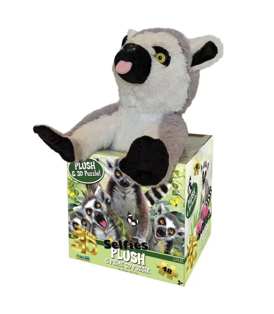 Prime 3D Selfie Puzzle // Lemur (48 Parça)
