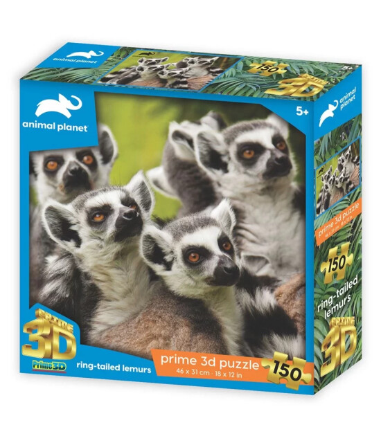 Prime 3D Puzzle // Lemurlar (150 Parça)