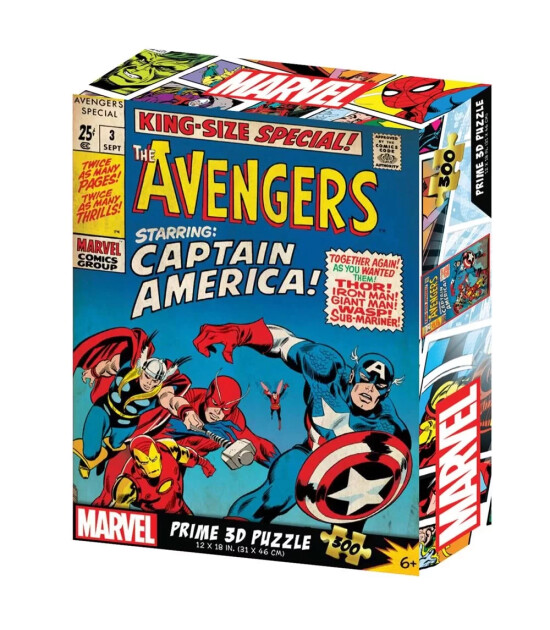 Prime 3D Marvel Comics Puzzle // Avengers (300 Parça)