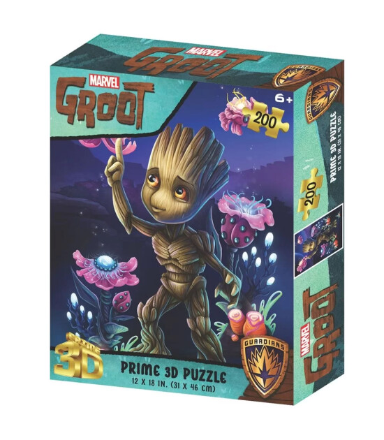 Prime 3D Marvel Puzzle // Groot (200 Parça)