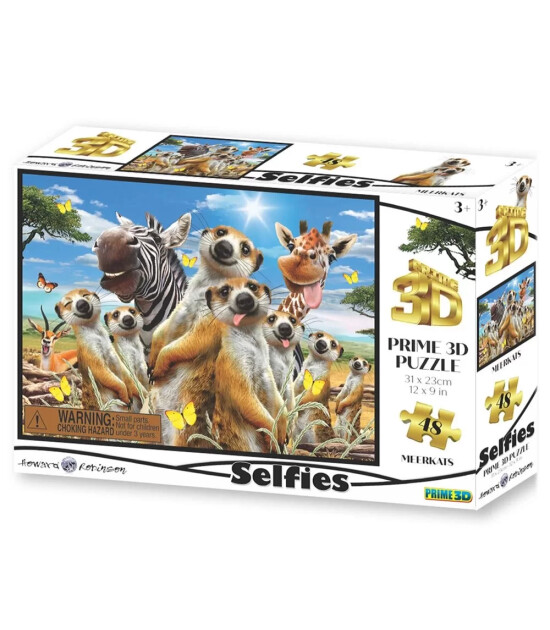 Prime 3D Selfie Puzzle // Mirket (48 Parça)