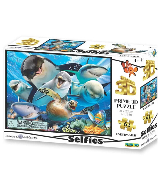 Prime 3D Selfie Puzzle // Okyanus (63 Parça)