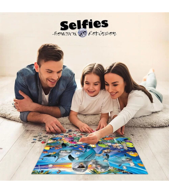 Prime 3D Yetişkin Puzzle 500 Parça // Oyuncu Yunuslar