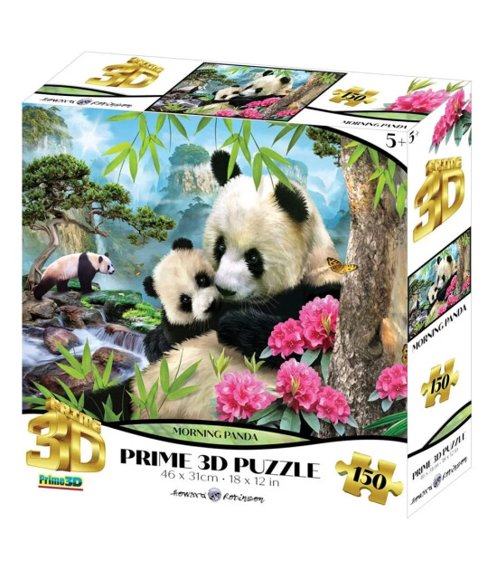 Prime 3D Puzzle // Panda G&uuml;naydın (150 Par&ccedil;a)