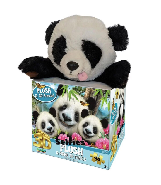 Prime 3D Selfie Puzzle // Panda (48 Parça)
