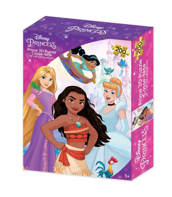 Prime 3D Puzzle // Prensesler (200 Parça)