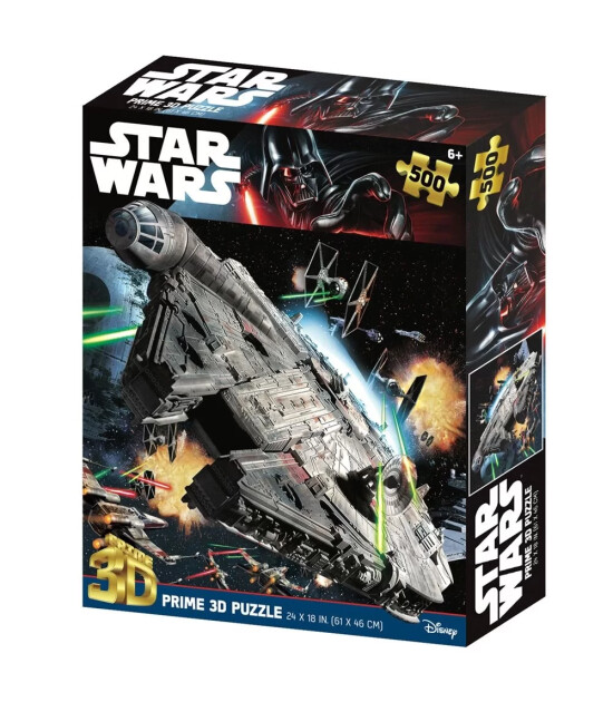 Prime 3D Star Wars Classic Puzzle // Millenium Falcon Savaş Gemisi (500 Parça)