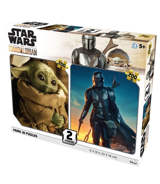 Prime 3D Star Wars İkili Puzzle // The Mandalorian (200 Parça)
