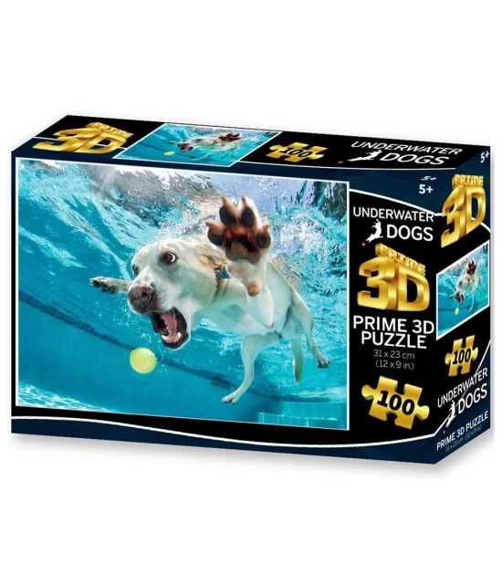 Prime 3D Puzzle // Su Altında Köpek Daisy (100 Parça)