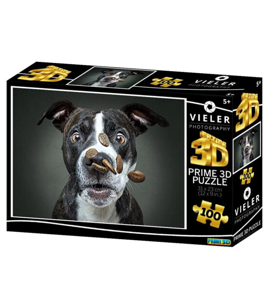 Prime 3D Vieler Fotoğraf Puzzle // Köpek (100 Parça)
