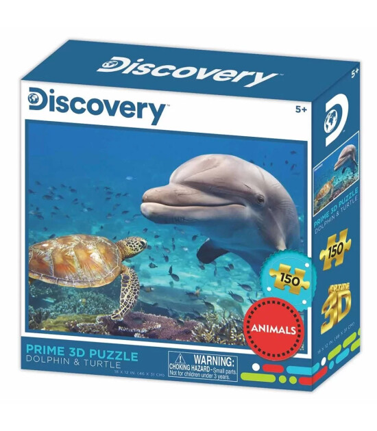 Prime 3D Puzzle 150 Par&ccedil;a // Yunus - Kamplumbağa