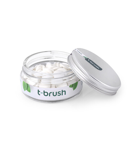 T-Brush Diş Macunu Tableti - Nane (Florürlü)