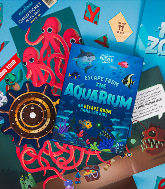 Professor Puzzle Dedektif Aile Oyunu // Escape from the Aquarium