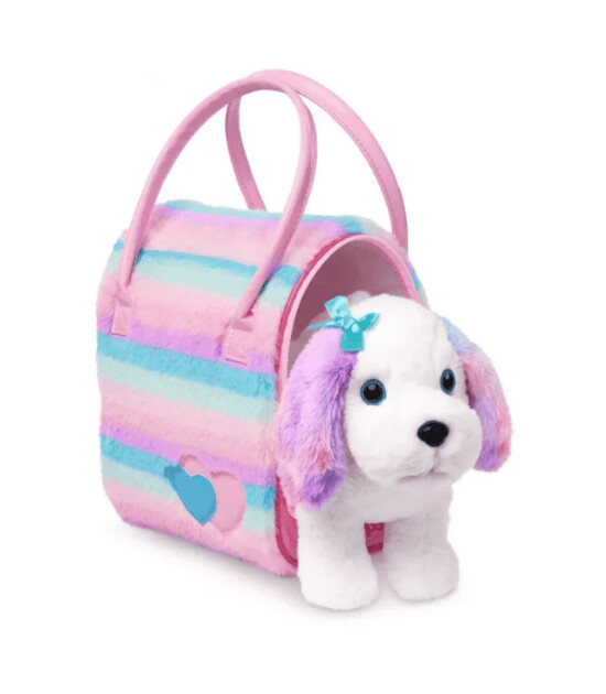 Pucci Pups &Ccedil;antalı Peluş K&ouml;pek (&Ccedil;izgili) // Maltese