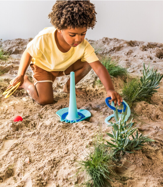 Quut Tiplet Çok Amaçlı Plaj Oyuncak // Vintage Blue