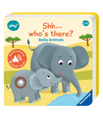 Ravensburger  Play+ Infant  Toddler - Shhh...Who's There?: Baby Animals