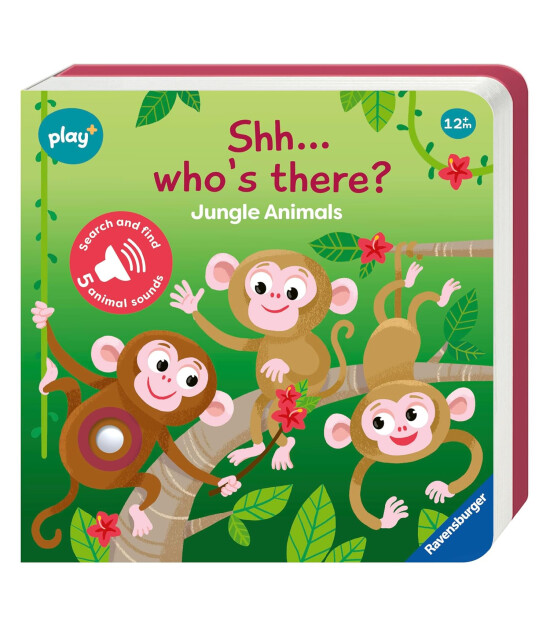 Ravensburger  Play+ Shh...Who's There: Jungle Animals - My First Look and Find