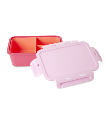 Rice Plastik Lunchbox - Pembe Ve Açık Kırmızı