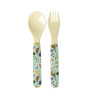 Rice Melamin Çatal & Kaşık Seti // Fun Fair - Green