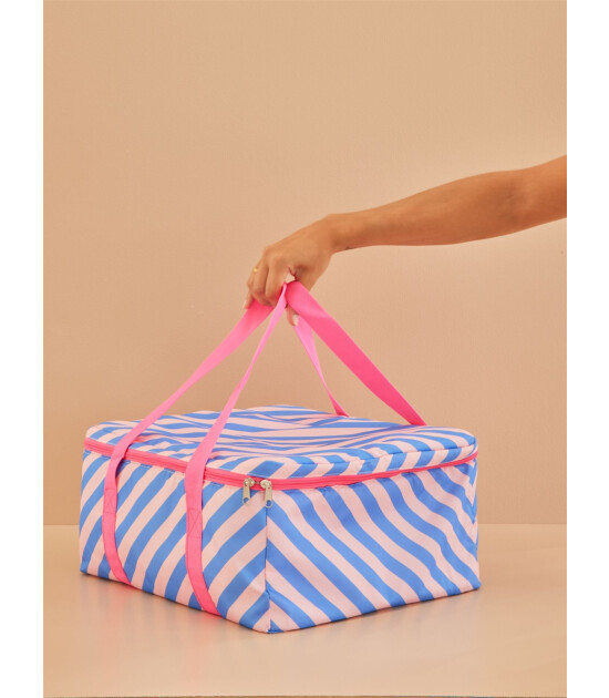 Rice Soğutucu &Ccedil;anta - Mavi &Ccedil;izgili