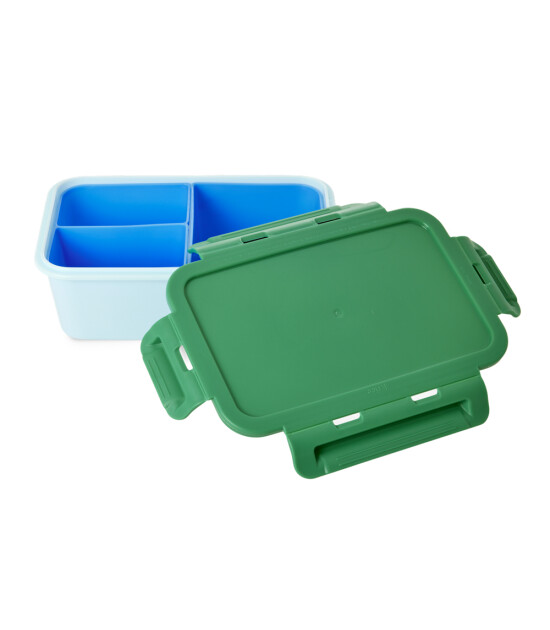 Rice Lunchbox 3 Bölmeli Yemek Kutusu // Soft Blue
