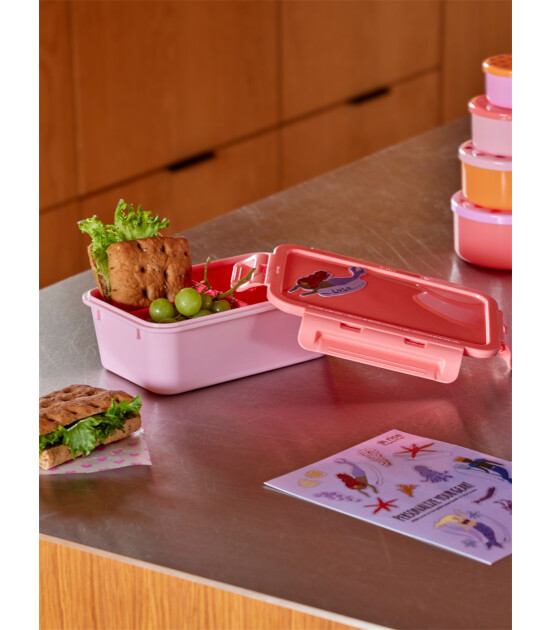 Rice Plastik Small Lunchbox - Pembe Vahşi Yaşam