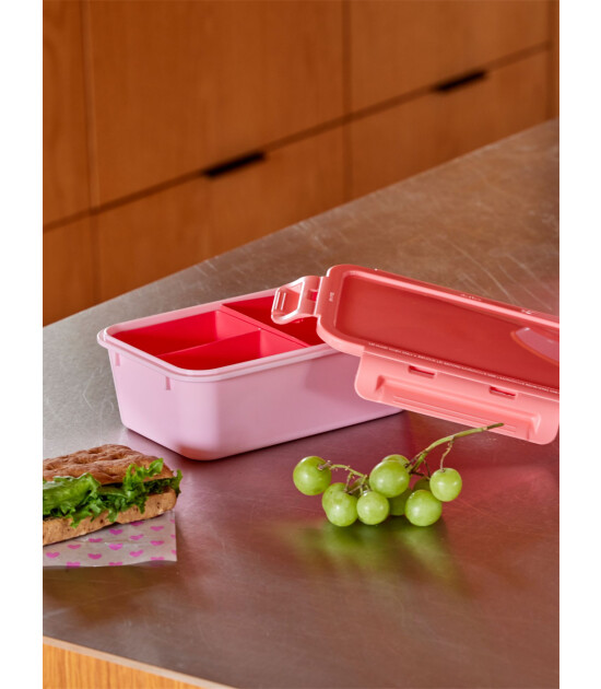 Rice Plastik Small Lunchbox - Pembe Vahşi Yaşam