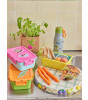 Rice Lunchbox 3 Bölmeli Yemek Kutusu // Soft Pink and Yellow