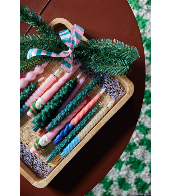 Rice Led Mum Set // Coral