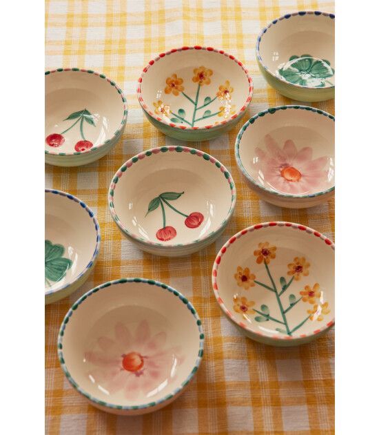 Rice El Yapımı Seramik Kase // Cherry