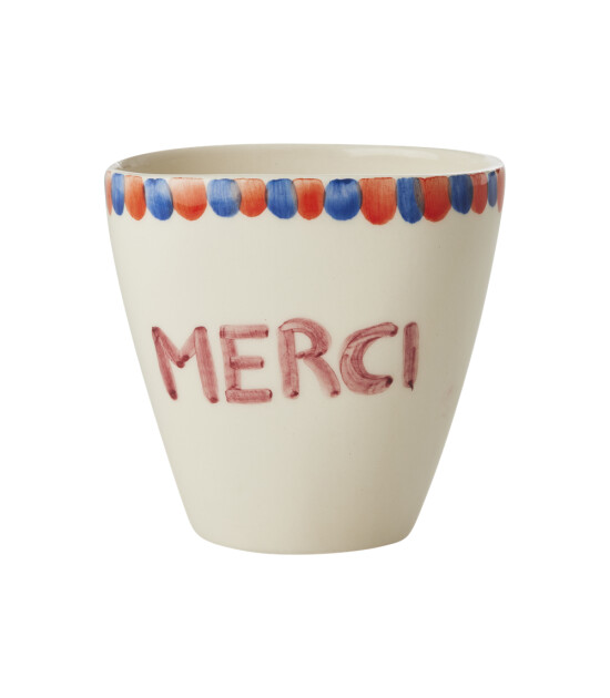 Rice El Yapımı Oval Seramik Kupa // Merci