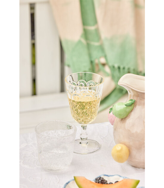 Rice El Yapımı Seramik S&uuml;rahi // Embossed Fuit