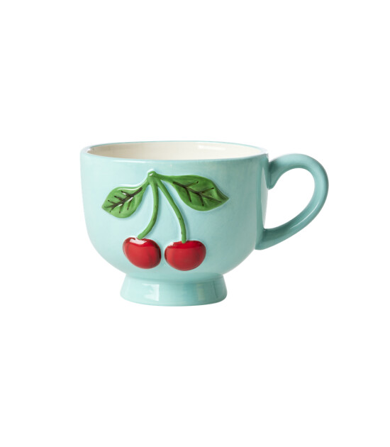 Rice Seramik Kupa // Cherry - Mint
