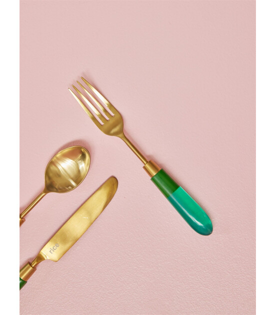 Rice Paslanmaz Çelik Çatal // Green (1 Adet)