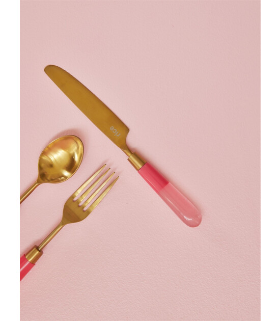 Rice Paslanmaz Çelik Bıçak // Pink (1 Adet)