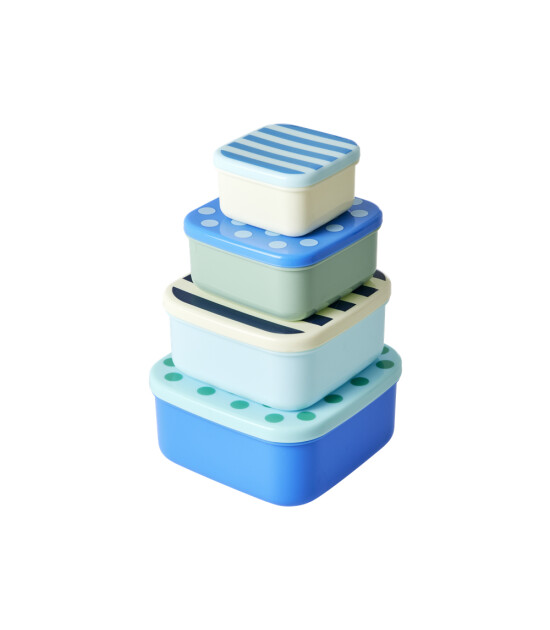 Rice Plastik Gıda Saklama Kabı Set // Stripe