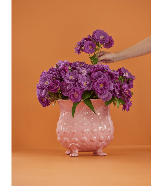 Rice Seramik Saksı (XL) // Soft Pink