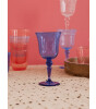 Rice Acrylic Kadeh Bardak // Bubble Design - Blue