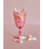 Rice Acrylic Kadeh Bardak // Swirly Embossed - Pink