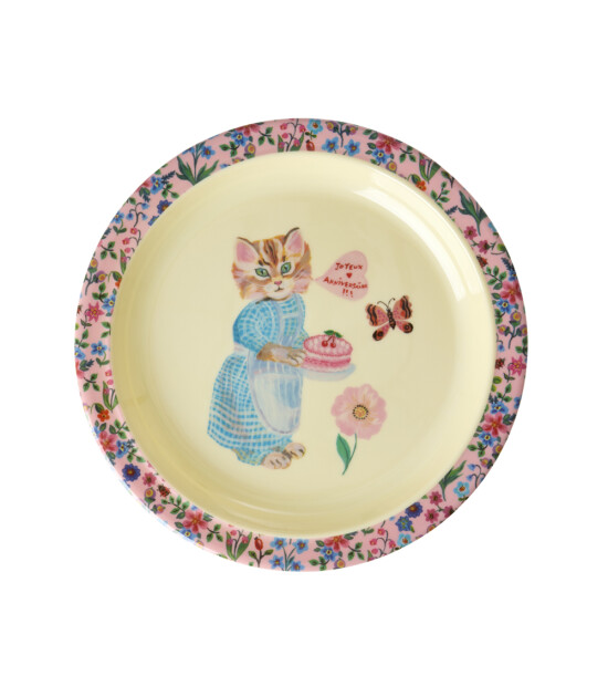 Rice Melamin Çocuk Tabağı // Nathalie Lété - Pink