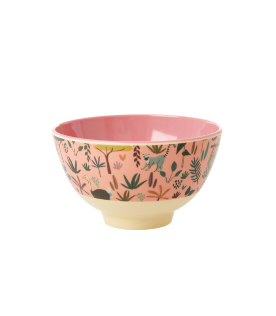Rice Melamin Kase (S) // Coral All Over Jungle Animals