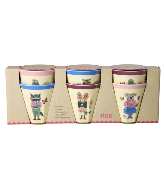 Rice Melamine Bardak Seti (M) // Nathalie L&eacute;t&eacute;