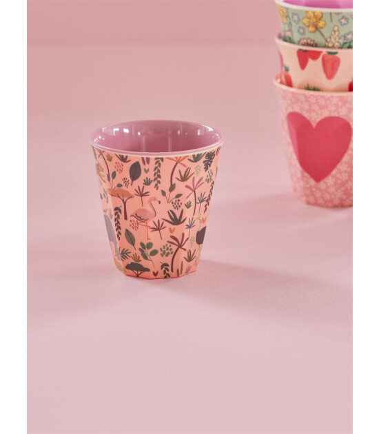 Rice Melamin Bardak (M) // Jungle - Coral