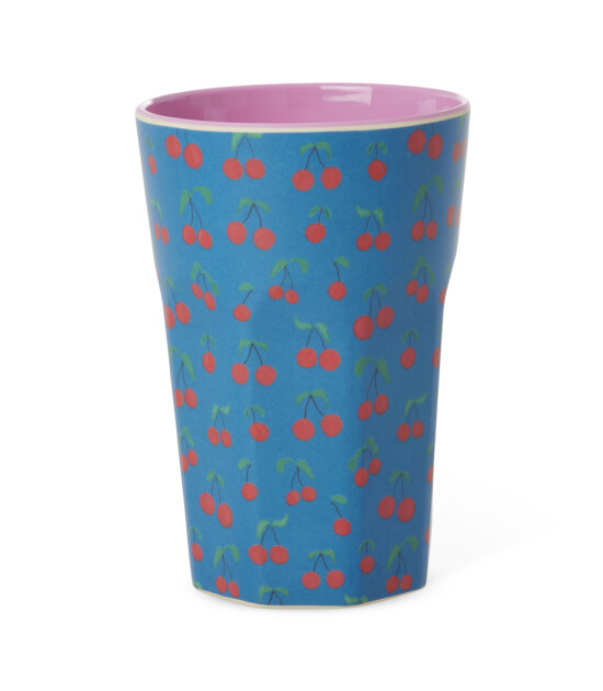 Rice Melamin Bardak (L) // Blue - Cherry Love