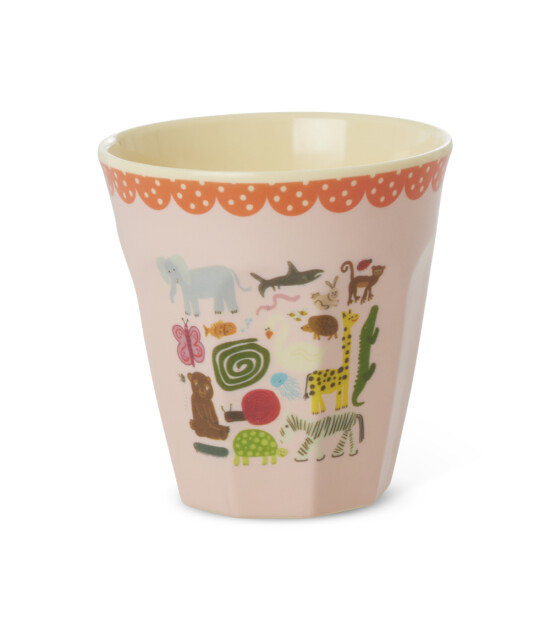 Rice Melamin Bardak (M) // Wildlife - Pink