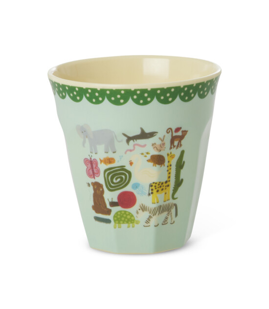 Rice Melamin Bardak (M) // Wildlife - Mint